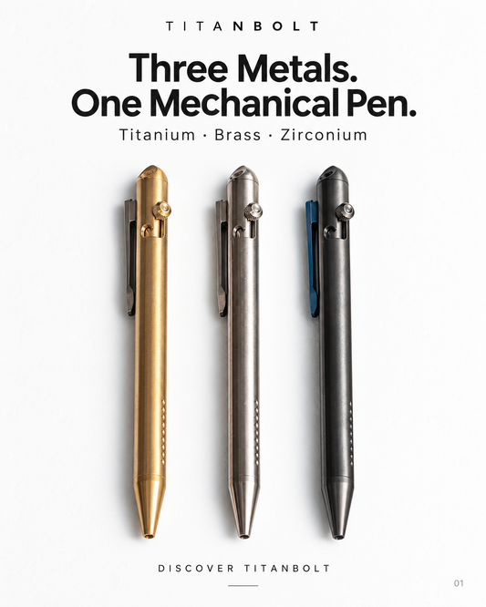 Brass vs Titanium vs Zirconium EDC Pens: Which Is Best?